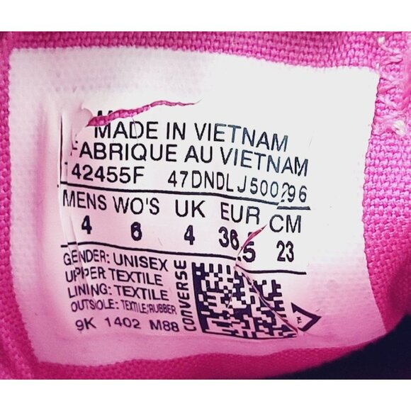 CONVERSE Pink Tie Dye Women's SNEAKERS - Size 6 - Picture 2 of 6